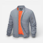 Lightweight Quilted Mens Bomber Jacket with Zipped Pockets