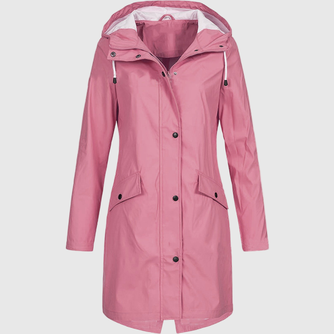 Lightweight Waterproof Hooded Raincoat for Women 0