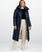 Long High Collar Puffer Jacket for Women