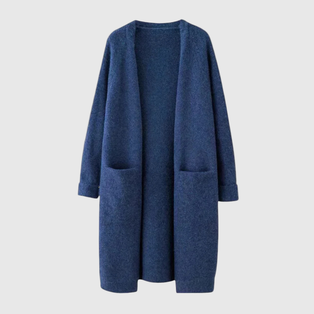 Long Open Design Cardigan for Women, Casual Oversized 2