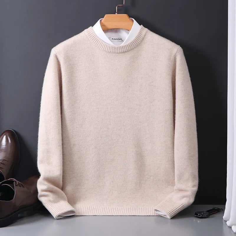 Men's Cashmere Blend Sweater with Timeless Design