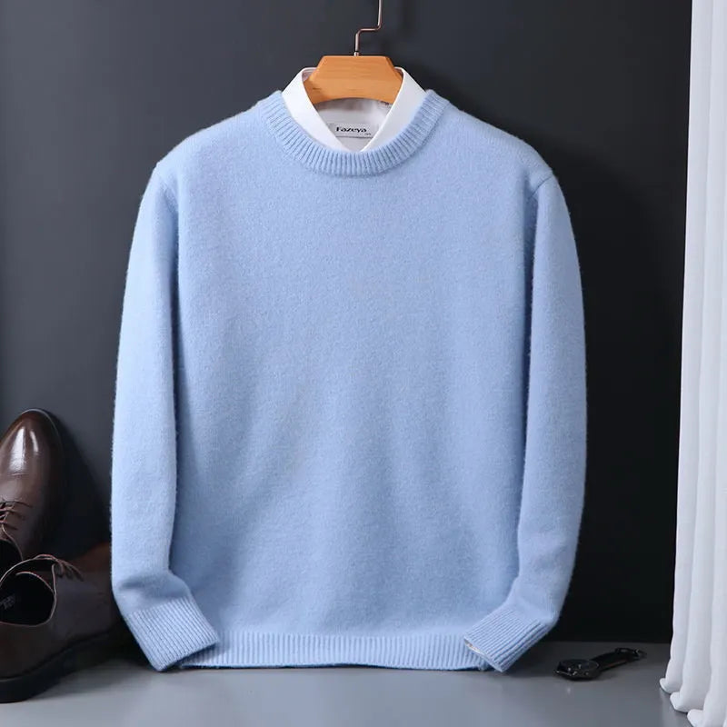 Men's Cashmere Blend Sweater with Timeless Design
