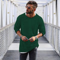 Men's Casual Sweater with Innovative Knit Design