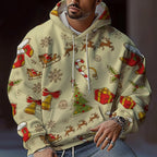 Men's Christmas Hoodie with Graphic Design