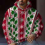 Men's Christmas Hoodie with Graphic Design