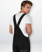 Men's Classic Fit Denim Dungarees with Adjustable Straps