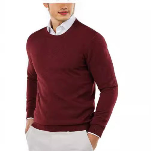 Men's Cotton Crew Neck Sweater