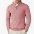 Men's Cotton Quarter-Zip Pullover