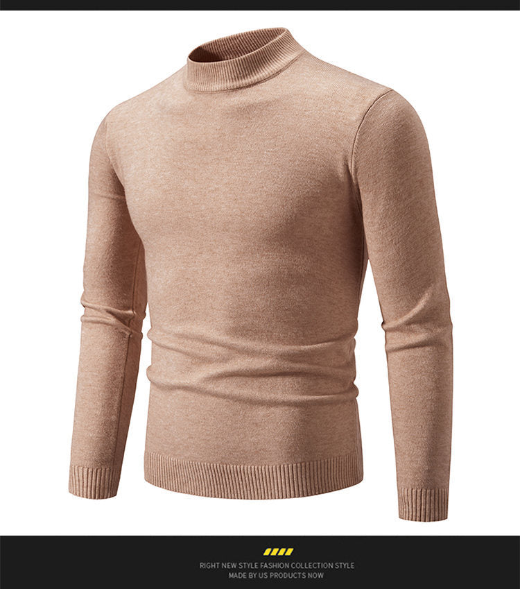 Men's Elegant Stand-Up Collar Pullover