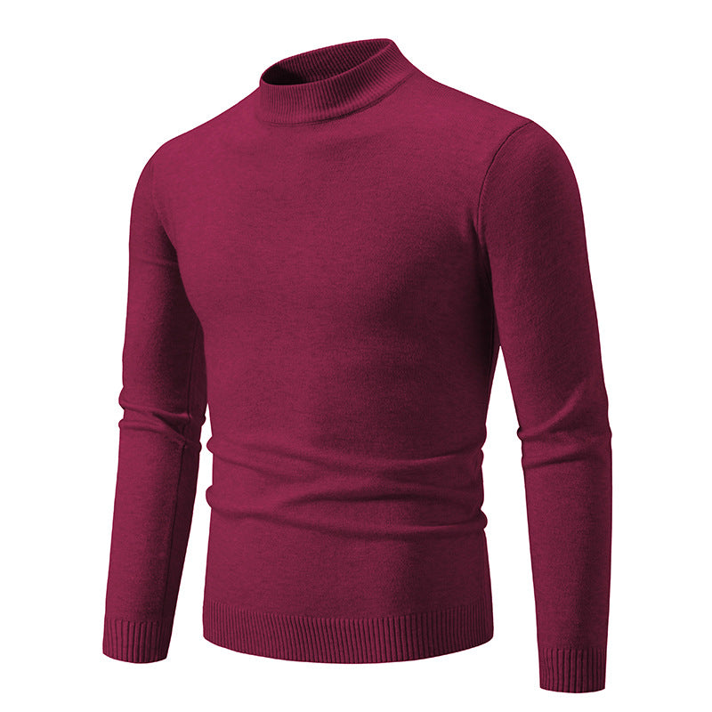 Men's Elegant Stand-Up Collar Pullover