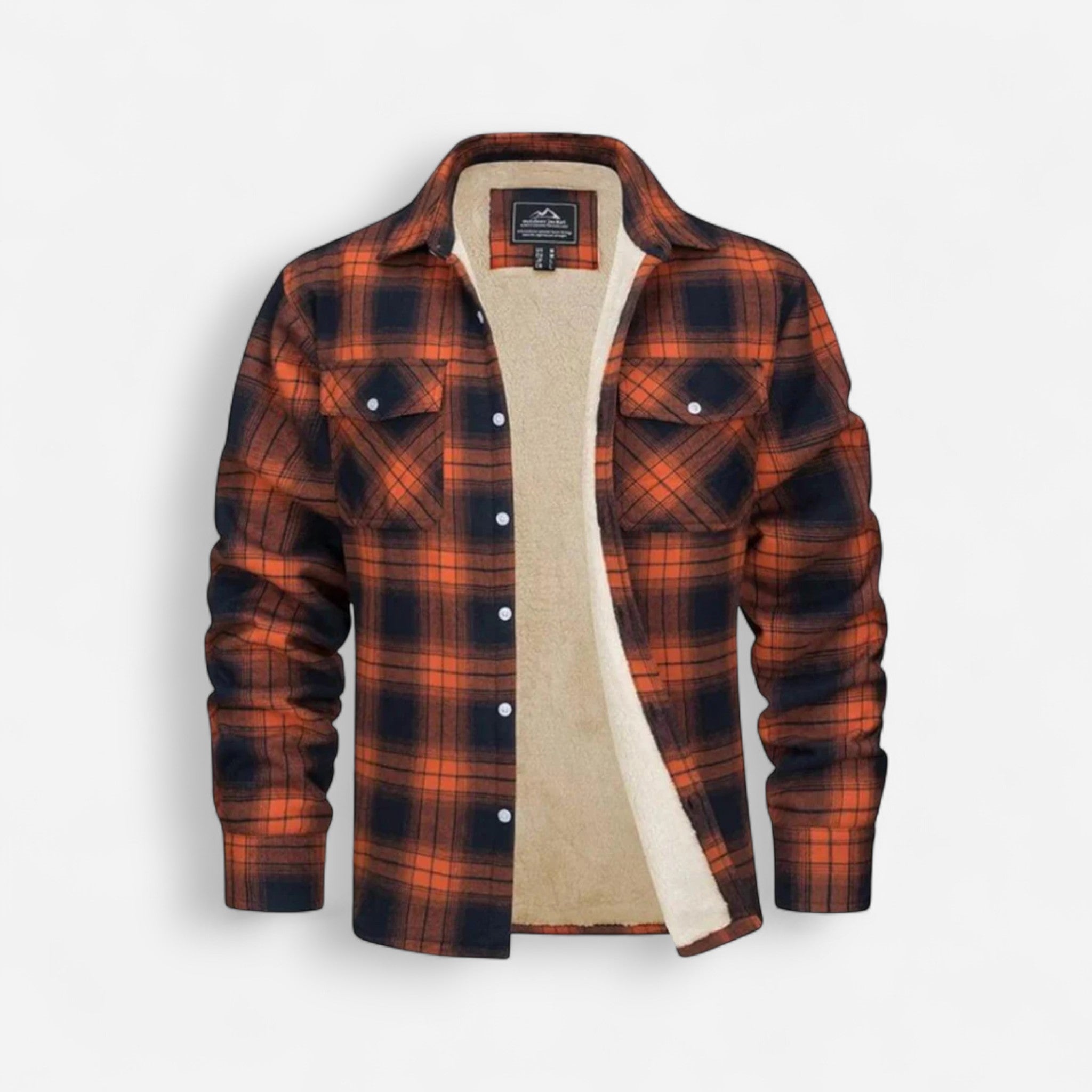 Men's Fleece Lined Lumberjack Jacket for Winter