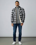 Men's Fleece Lined Lumberjack Jacket for Winter