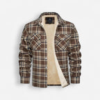 Men's Fleece Lined Lumberjack Jacket for Winter