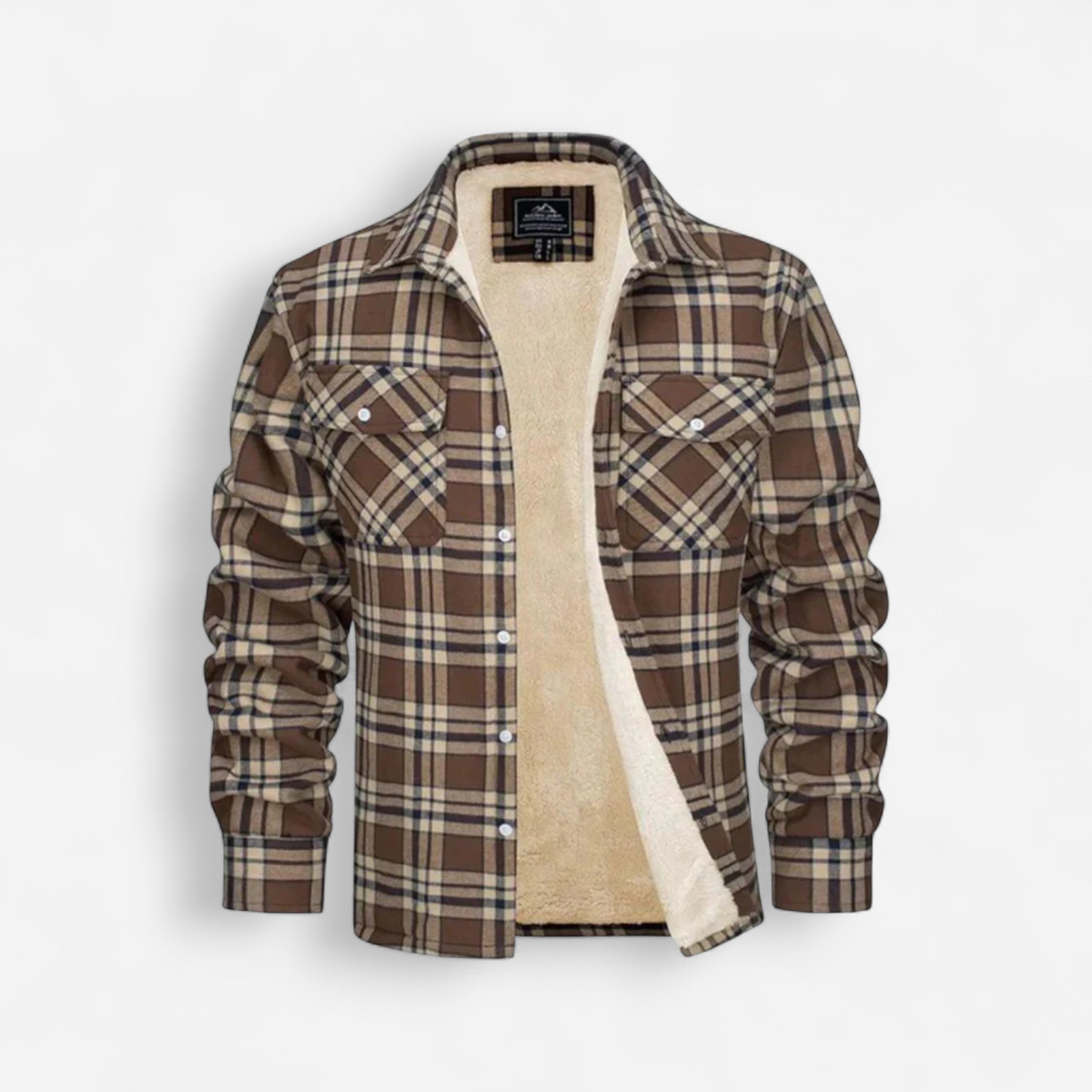 Men's Fleece Lined Lumberjack Jacket for Winter