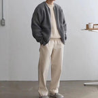 Men's Knitted Cardigan for Winter Wear