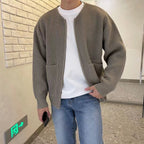 Men's Knitted Cardigan for Winter Wear