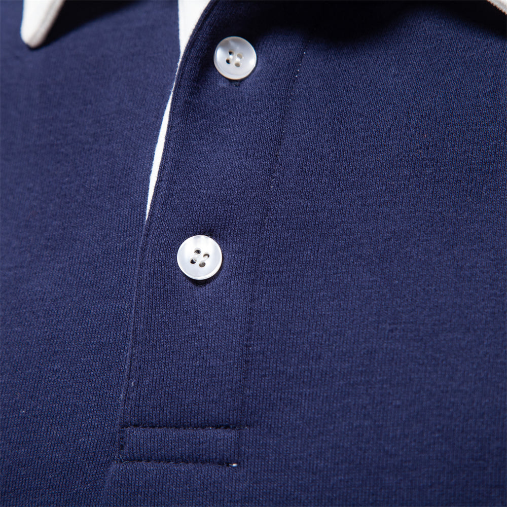 Men's Polo Sweater in Classic Design