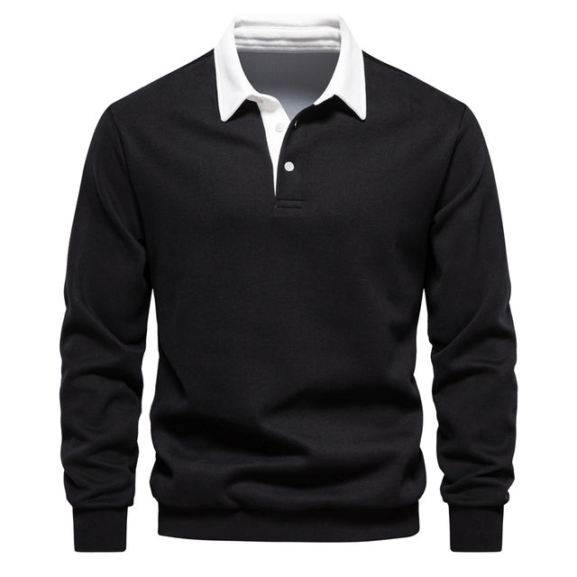 Men's Polo Sweater in Classic Design