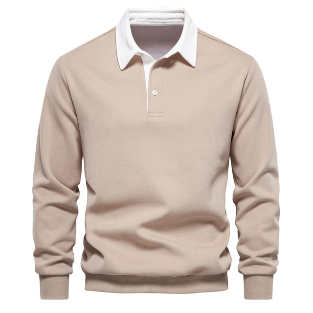 Men's Polo Sweater in Classic Design