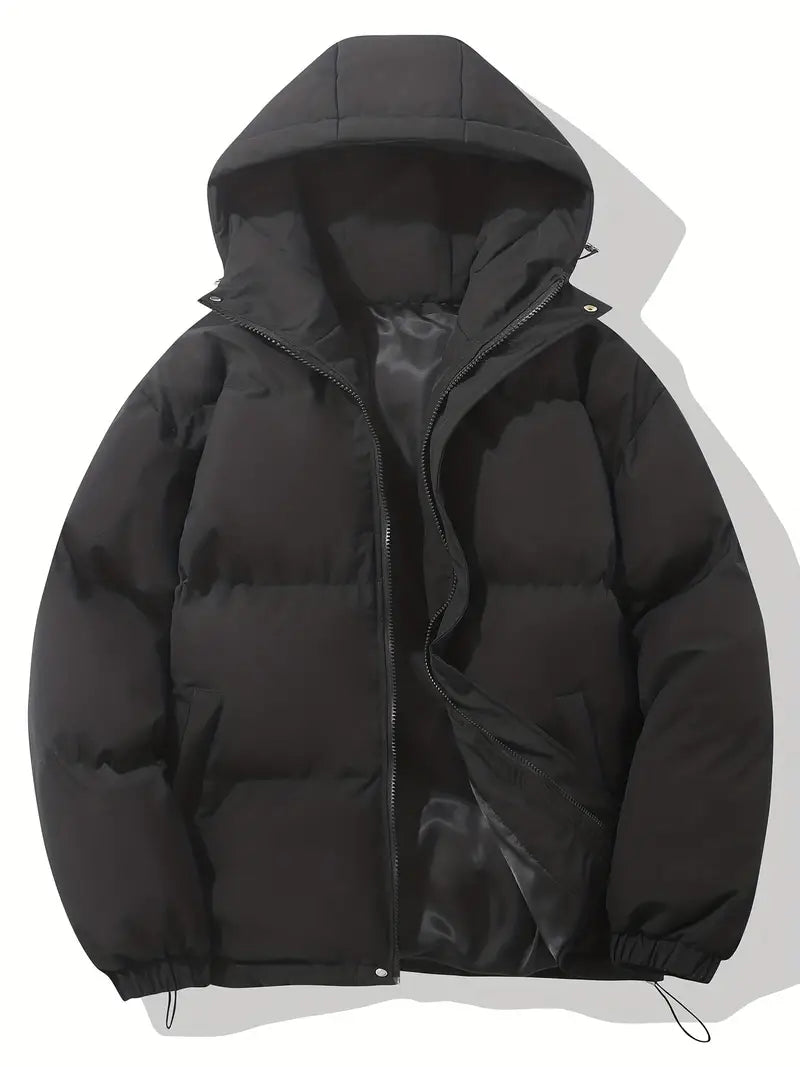Men's Regular Fit Winter Jacket with Hood