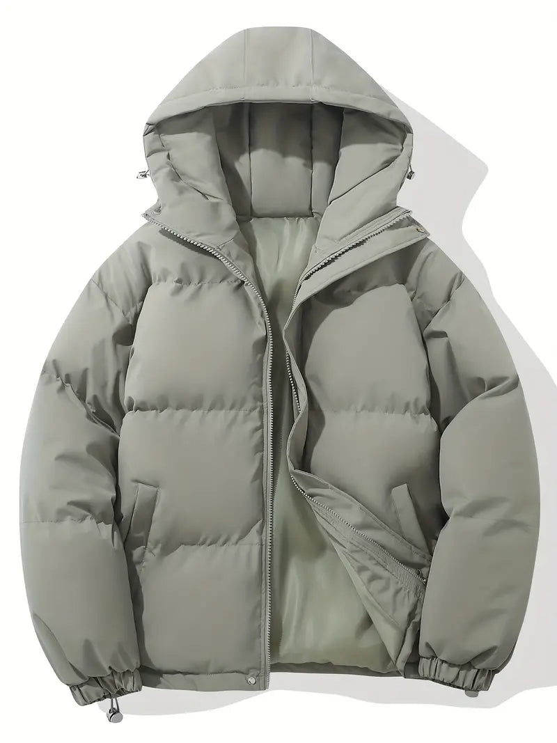 Men's Regular Fit Winter Jacket with Hood