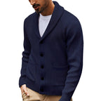 Men's Shawl Collar Cardigan with Pockets