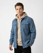 Men's Shirt Jacket with Flap Pockets
