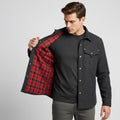 Men's Snap Button Workwear Jacket with Chest Pockets