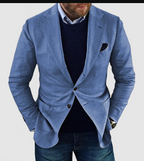 Men's Solid Colour Cardigan with Lapel Collar