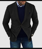 Men's Solid Colour Cardigan with Lapel Collar