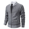 Men's Textured Zip Cardigan with Modern Fit