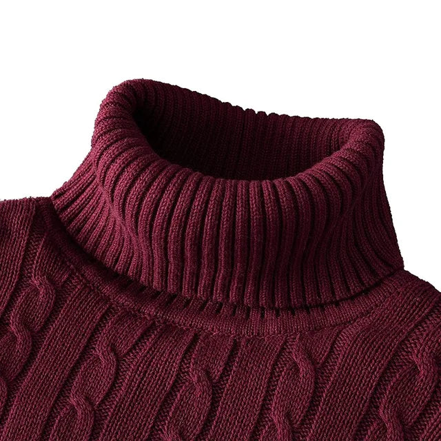 Men's Turtleneck Sweater in Slim Fit