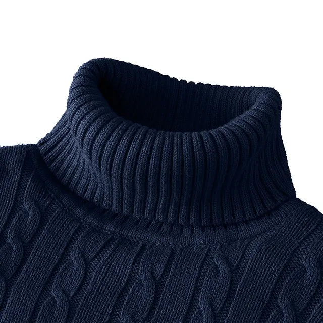 Men's Turtleneck Sweater in Slim Fit