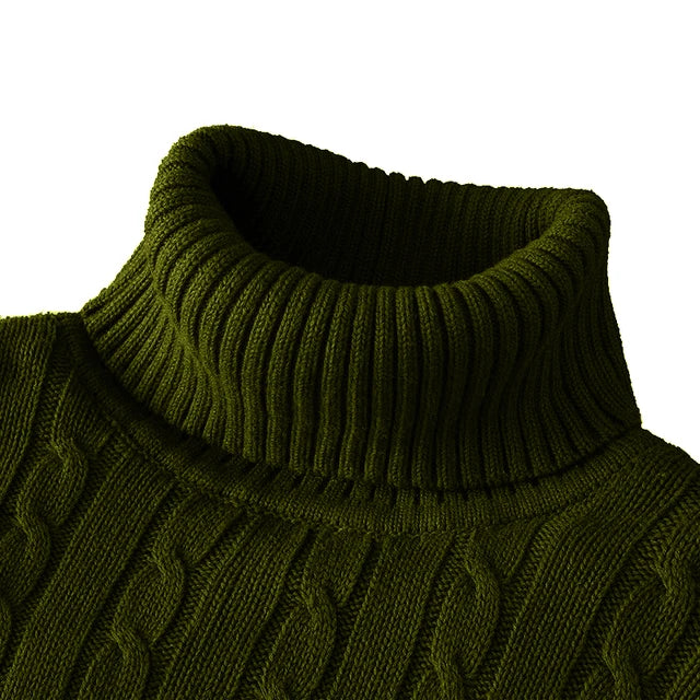 Men's Turtleneck Sweater in Slim Fit