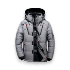 Men's Water-Repellent Outdoor Winter Jacket with Adjustable Hood