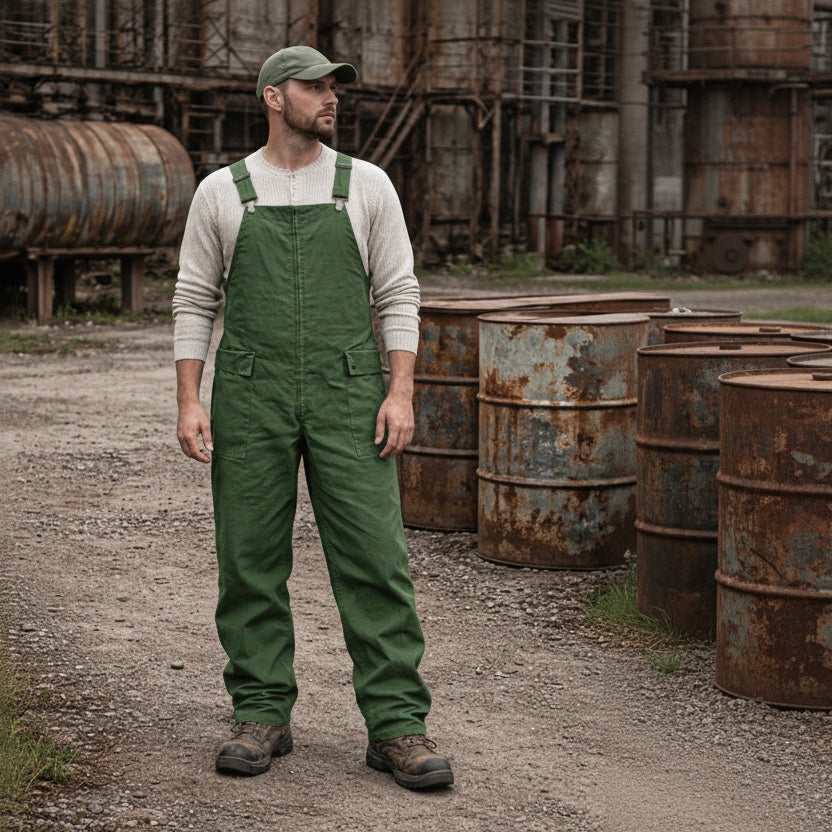 Men's Work Dungarees with Functional Pockets