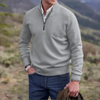 Men's Zip-Up Sweater in Soft Cashmere Blend