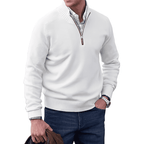 Men's Zip-Up Sweater in Soft Cashmere Blend