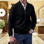 Men's Zip-Up Sweater in Soft Cashmere Blend