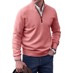 Men's Zip-Up Sweater in Soft Cashmere Blend