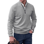 Men's Zip-Up Sweater in Soft Cashmere Blend