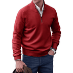 Men's Zip-Up Sweater in Soft Cashmere Blend