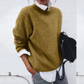 Modern Soft Knit Crew Neck Sweater for Women