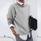 Modern Soft Knit Crew Neck Sweater for Women