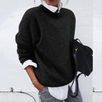 Modern Soft Knit Crew Neck Sweater for Women