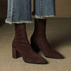 Virelle Suede Block-Heel Boots – Product image 02