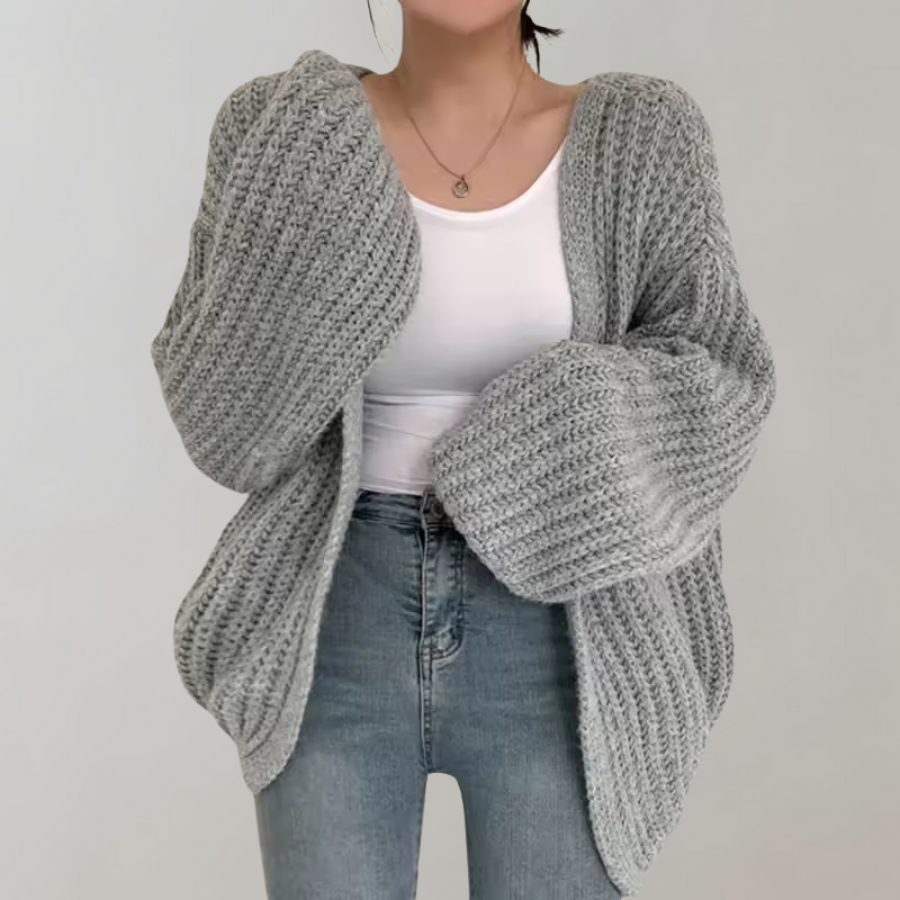 Oversized Chunky Knit Cardigan for Women 1