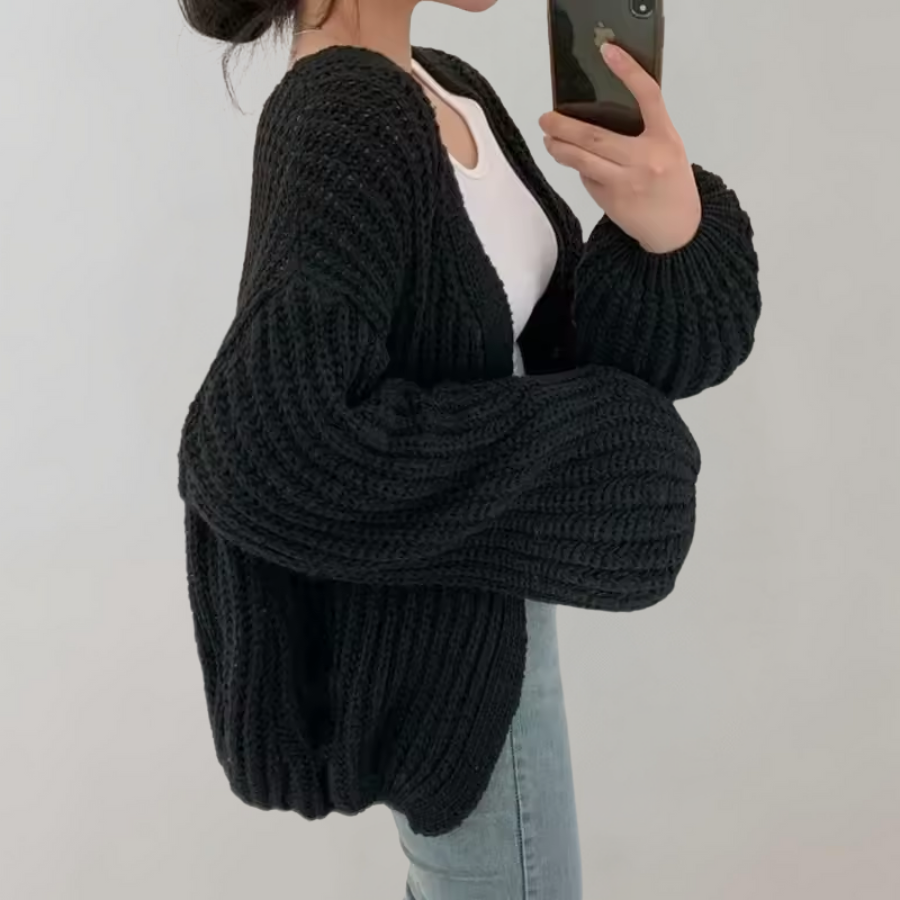 Oversized Chunky Knit Cardigan for Women 2