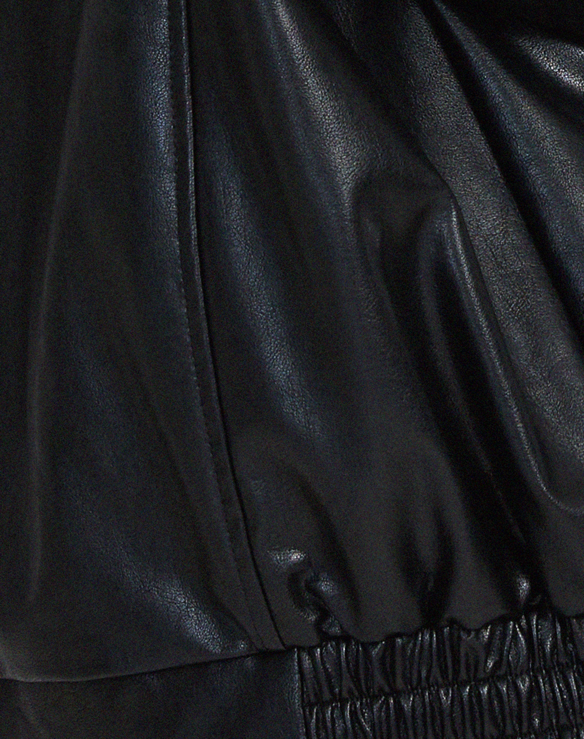 Oversized Faux Leather Jacket for Women