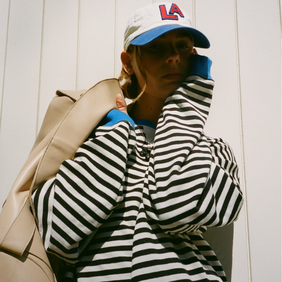 Oversized Striped Long Sleeve Sweater 7